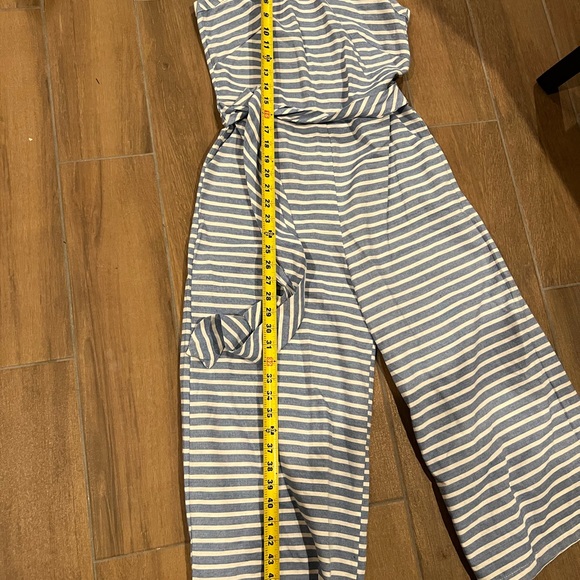 Garlani Eleg Striped Jumpsuit Wide Leg in Blue S - Picture 11 of 11